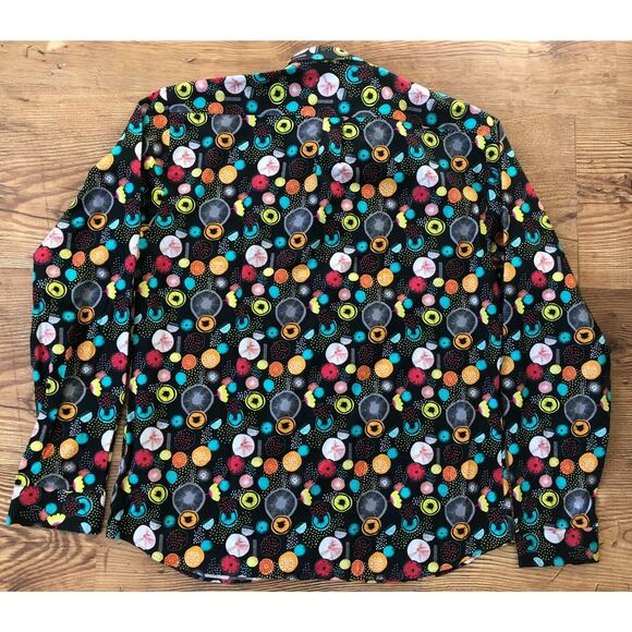 Jared Lang Men's Trim Fit Multicolor Button-Up Shirt AH-T-744 Size 2XL - Picture 2 of 12